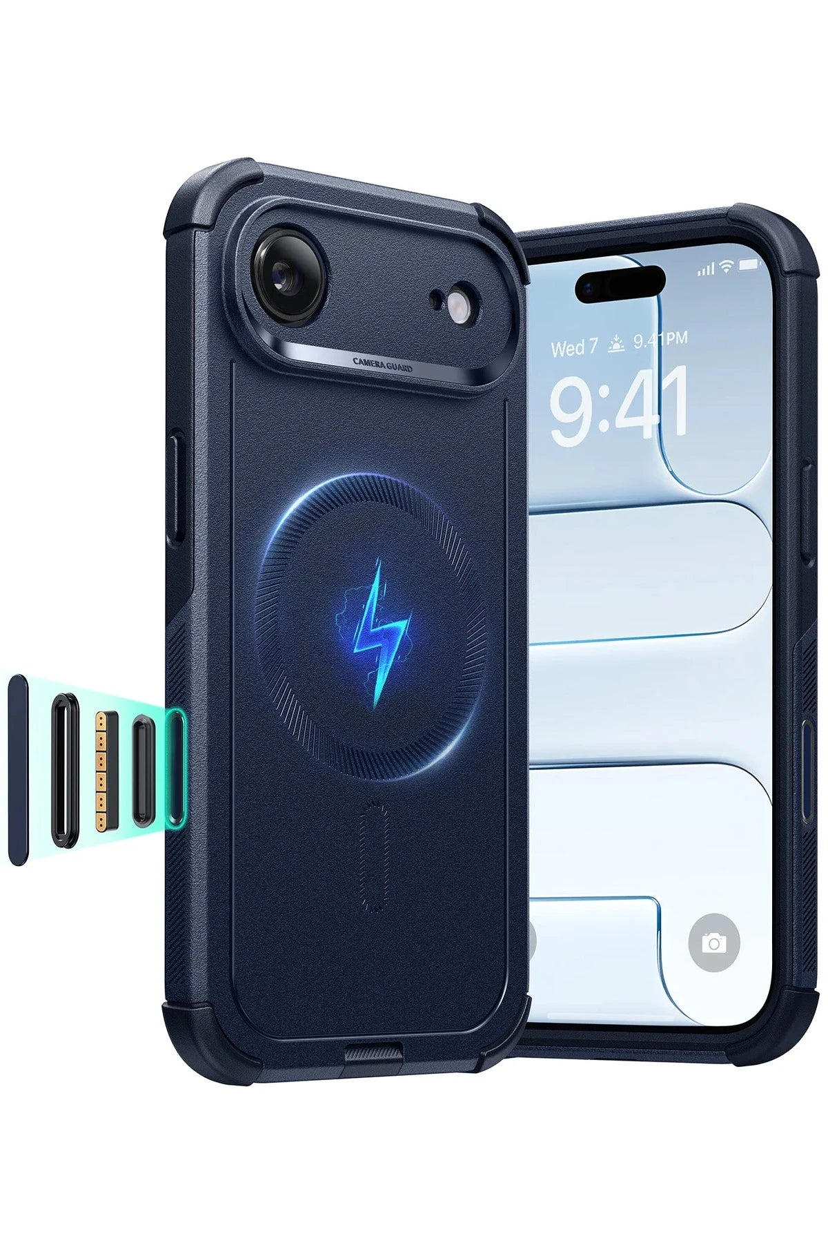ESR Apple iPhone 17 Air Cyber Tough Magsafe Kapak - Lacivert